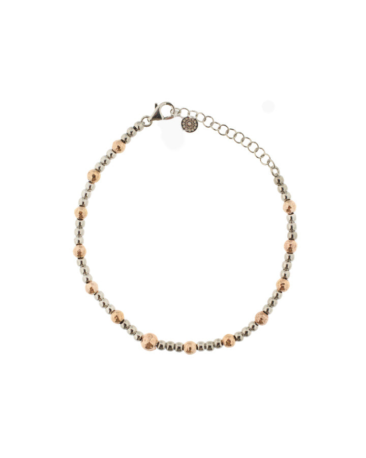 Bracciale Palline Mix Martellate B294